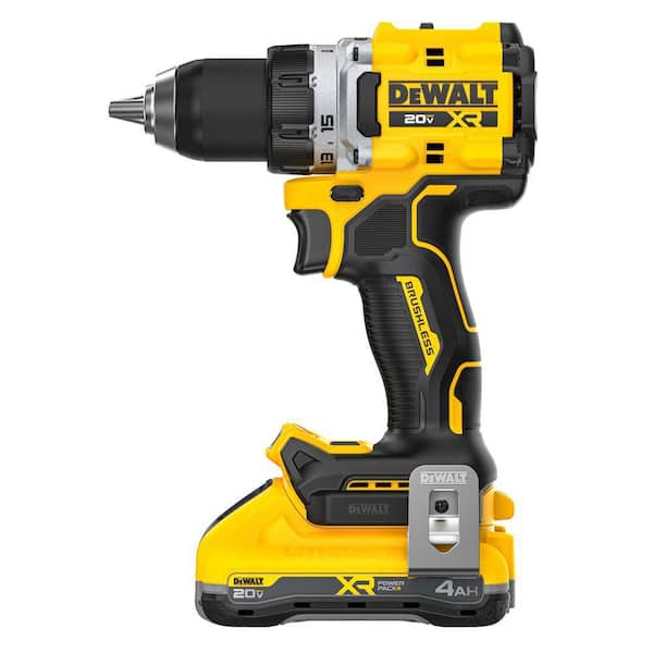 20V XR Lithium-Ion Cordless Brushless 1/2 in. Drill/Driver Kit with (2) 4.0 Ah Batteries and Charger
