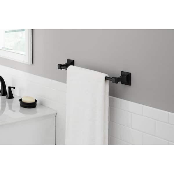 Lorent 18 in. Wall Mounted Towel Bar in Matte Black