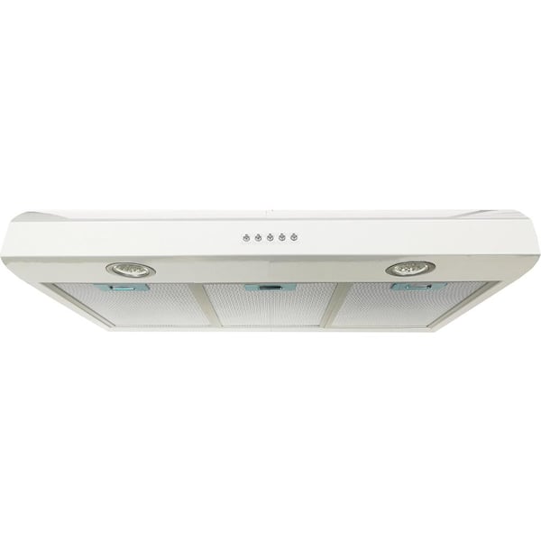 null Classic 30 in. 570 CFM Undermount Range Hood with LED Light in White