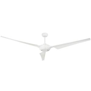 Ion WiFi 76 in. Indoor/Outdoor Pure White Smart Ceiling Fan with Remote Control