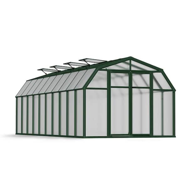 CANOPIA by PALRAM Hobby Gardener 8 ft. x 20 ft. Green/Diffused DIY Greenhouse Kit