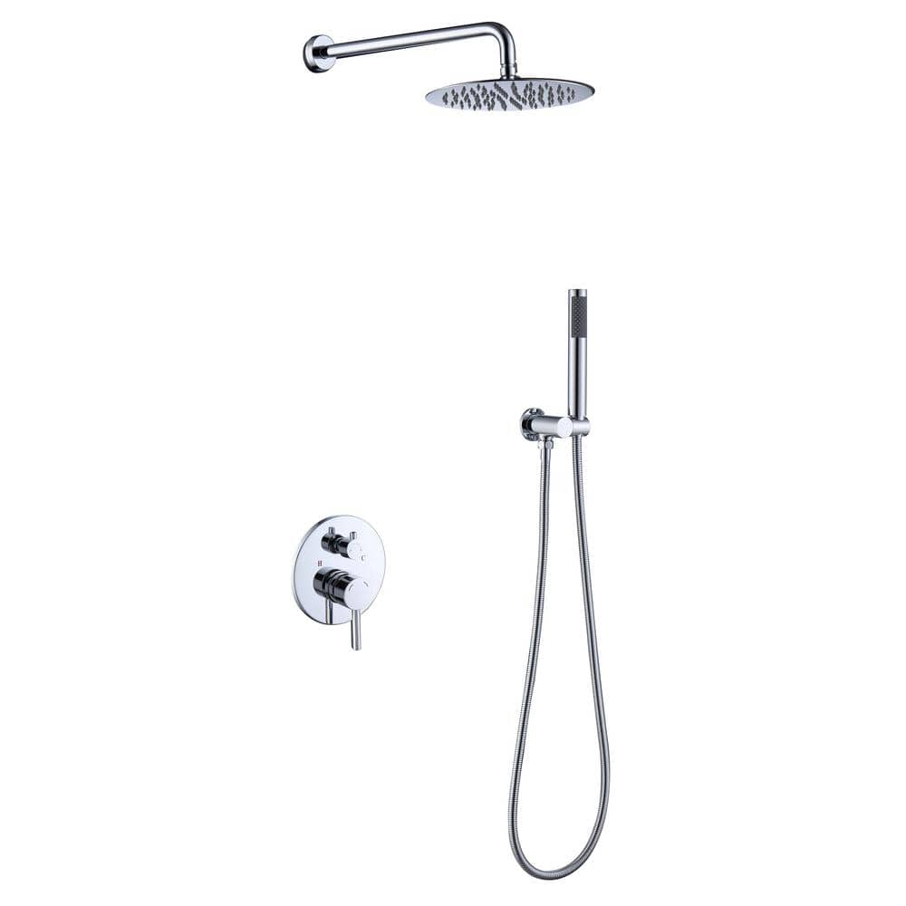 Classic Design Recessed LED Shower System | Cascada Showers Antique Brass