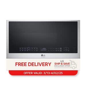 STUDIO 30 in. 1.7 cu. ft. Over-the-Range SMART Microwave Convection Oven in PrintProof Stainless Steel with Air Fry