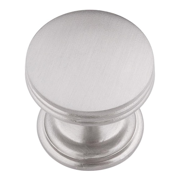 HICKORY HARDWARE American Diner 1 in. Stainless Steel Cabinet Knob