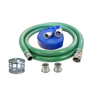 4 in. Trash Water Pump Hose Kit with Quick Connects