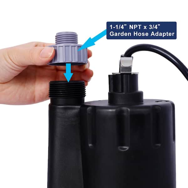 1/2 HP Submersible Sump Pump – 2350 GPH High-Flow Utility Pump With 25ft Cord, For Basements, Pools, Ponds & Garden Water Removal