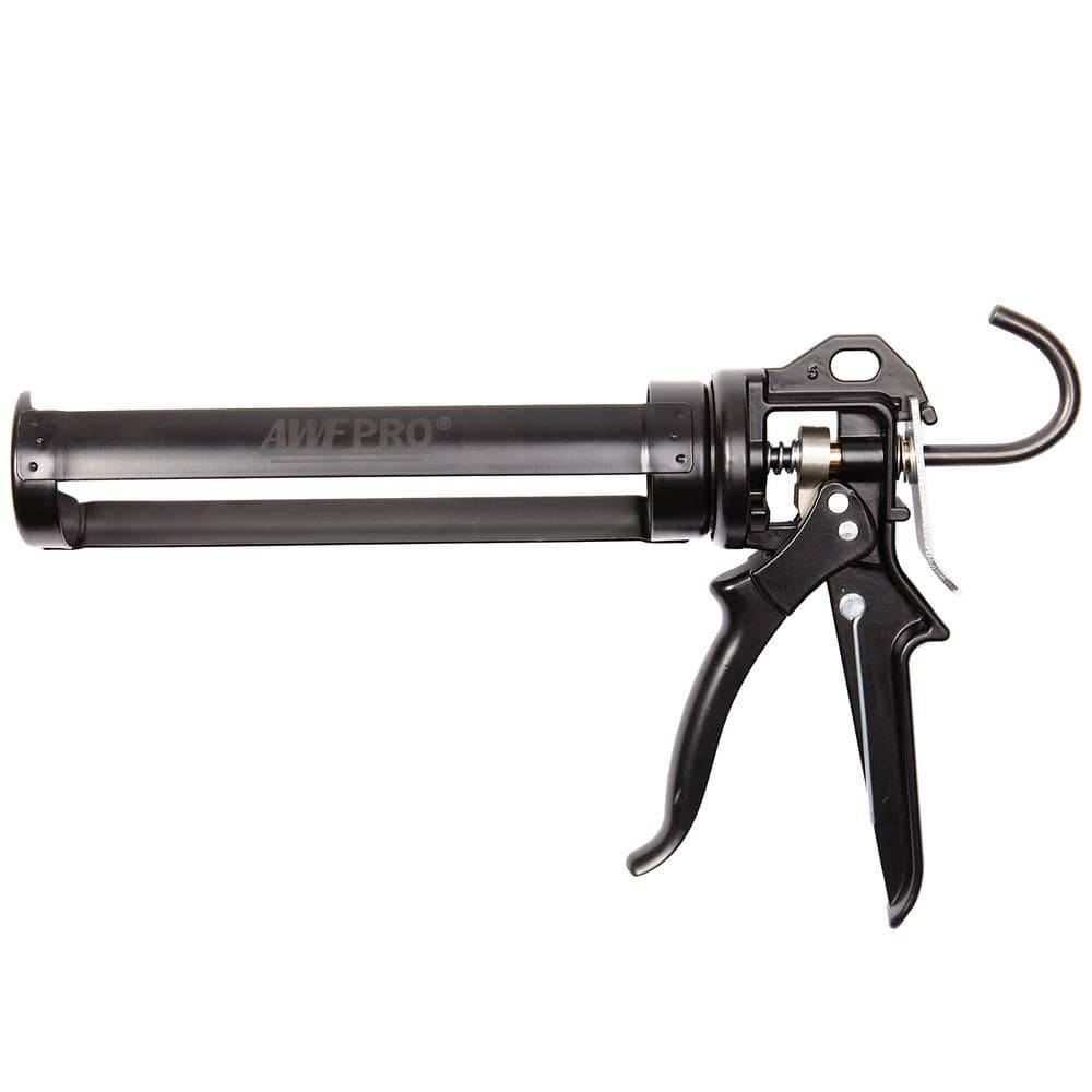 10 oz. 18:1 Thrust Caulk Gun, Rotating Barrel, Vinyl Grip with Puncture Too