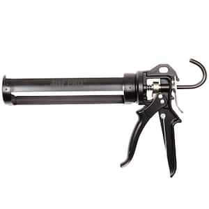 10 oz. 18:1 Thrust Caulk Gun, Rotating Barrel, Vinyl Grip with Puncture Tool on Handle