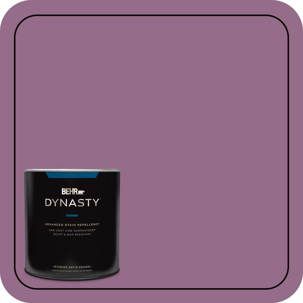 1 qt. #M110-6 Sophisticated Lilac One-Coat Hide Satin Enamel Interior Stain-Blocking Paint & Primer price history on PriceWatchPro