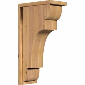 7-1/2 in. x 14 in. x 26 in. New Brighton Smooth Western Red Cedar Corbel with Backplate
