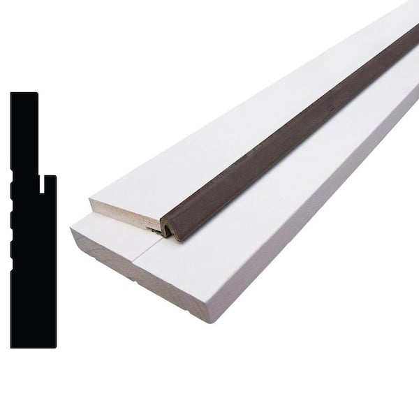 Alexandria Moulding 1-1/4 in. x 6-9/16 in. x 83 in. Primed Finger-Jointed Pine Wood Exterior Jamb Set Moulding (3-Pack)