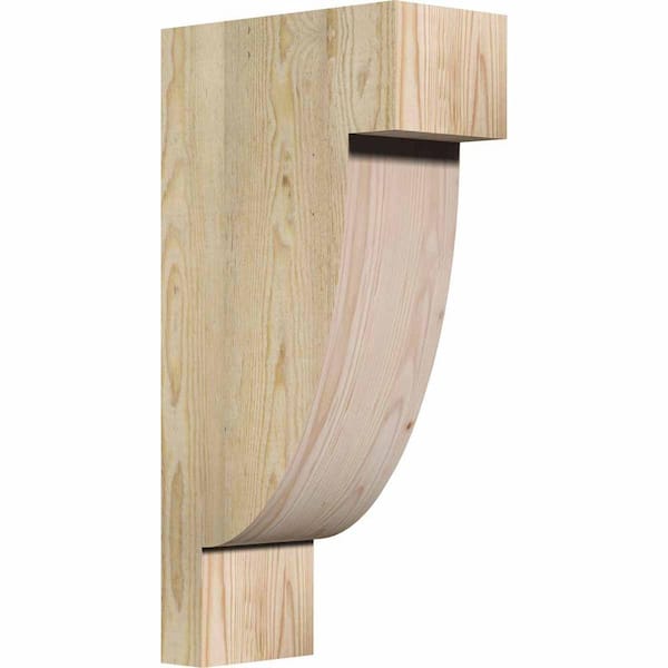 Ekena Millwork 6 in. x 12 in. x 24 in. Douglas Fir Alpine Rough Sawn Corbel