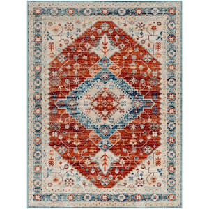 Redondo Beach Taupe Traditional 7 ft. x 9 ft. Indoor/Outdoor Area Rug