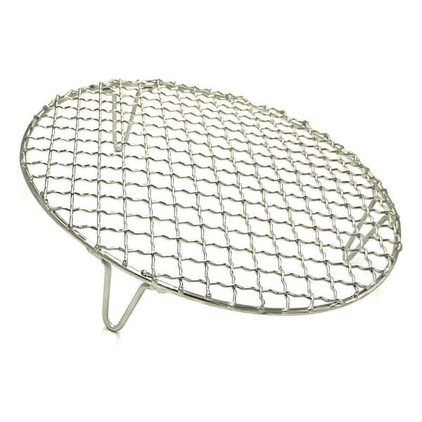 1-Piece Stainless Steel Round Wire Baking Rack with 2 in. Height Legs for Air Fryer Oven Grill Pan Cooling Set