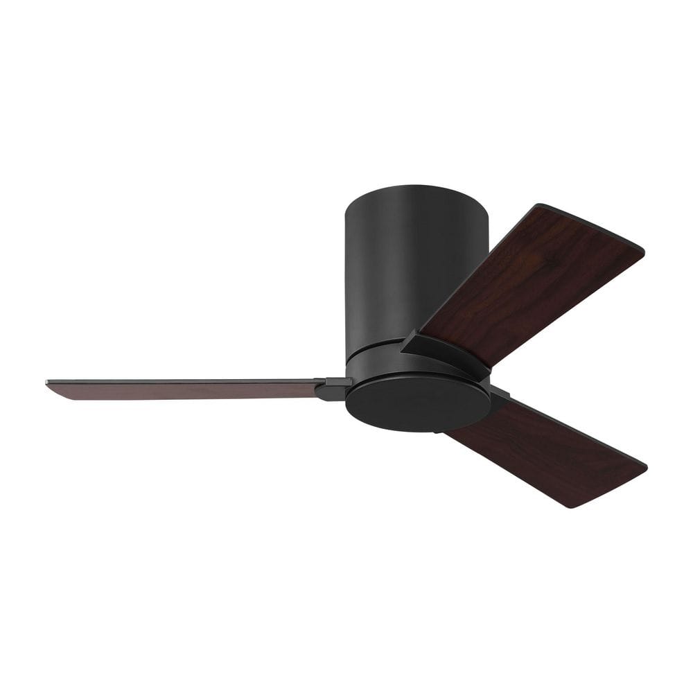 Rozzen 32 in. Midnight Black Hugger Flush Mount Standard Ceiling Fan with Remote and Midnight Black Blades price history on PriceWatchPro