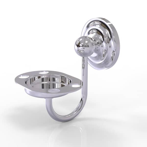 Allied Brass Que New Collection Tumbler and Toothbrush Holder in Polished Chrome