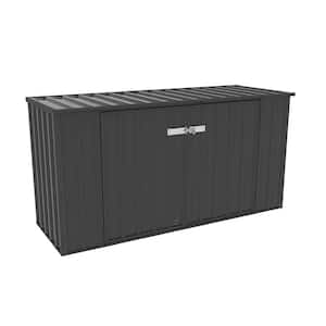 Utility 7.5 ft. W x 2.5 ft. D Garbage Can Metal Storage Shed in Monument with SNAPTiTE Assembly System (19 sq. ft.)