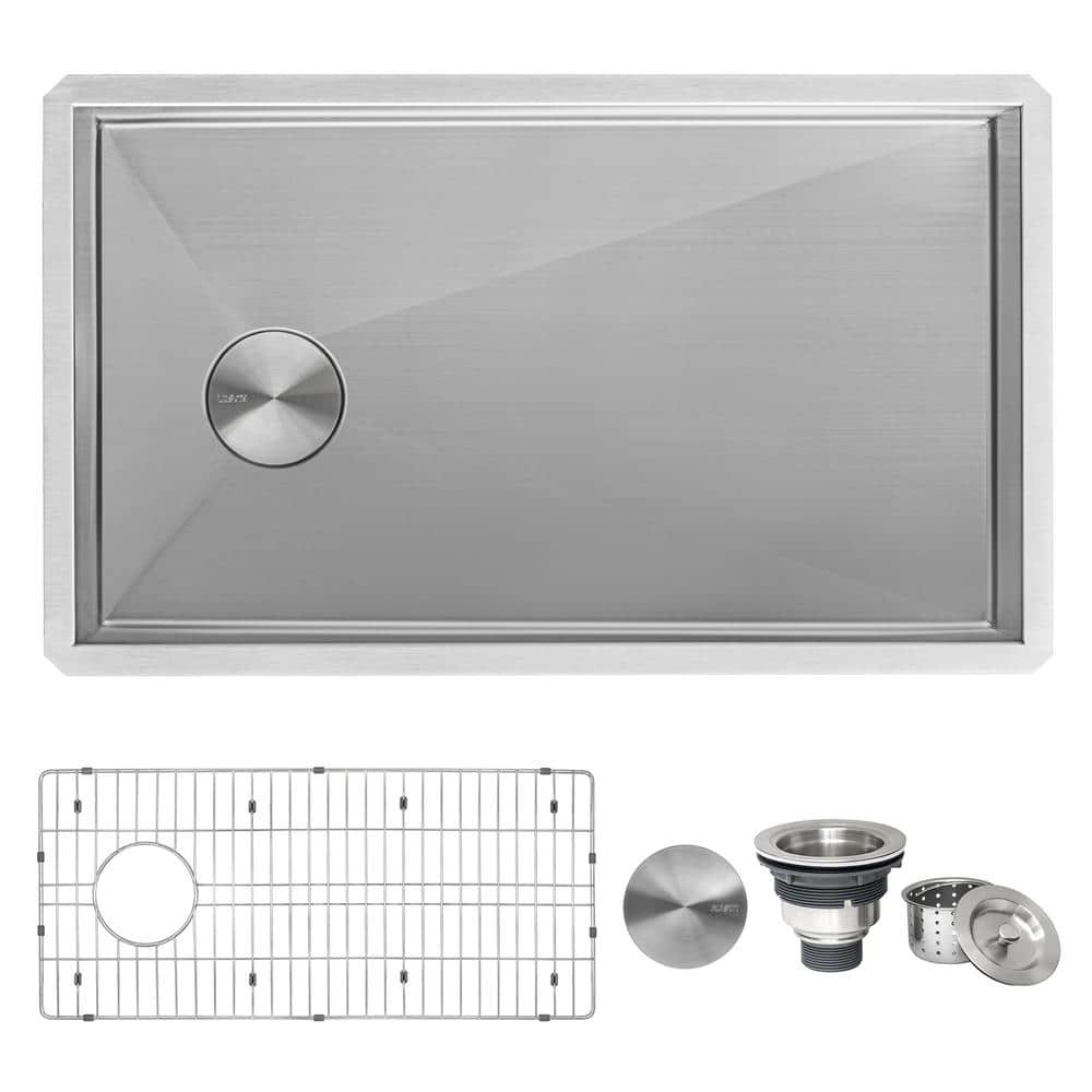 Ruvati Tribeca 27 in. Undermount SIngle Bowl 16-Gauge