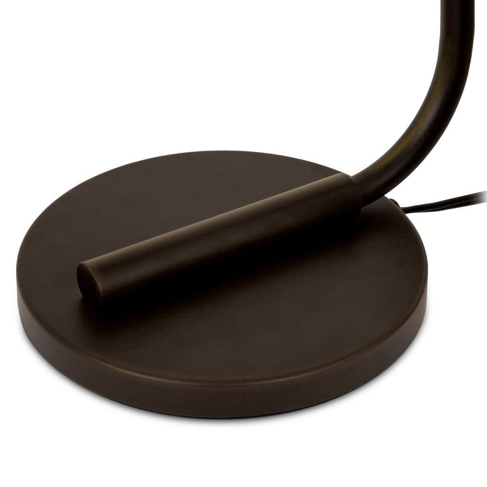 Sleek Industrial Elegance Bronze Floor Lamp with Polished Copper Shade