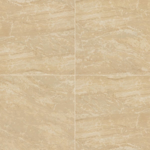MSI Onyx Sand 24 in. x 24 in. Polished Porcelain Stone Look Floor and Wall Tile (16 sq. ft./Case)
