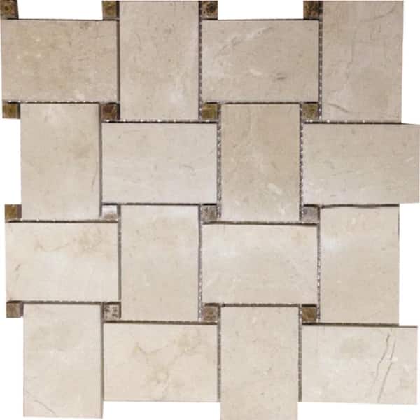 Apollo Tile (Sample) Wall Tile Brown Weaved 4-in x 4-in Polished Marble Patterned Wall Tile