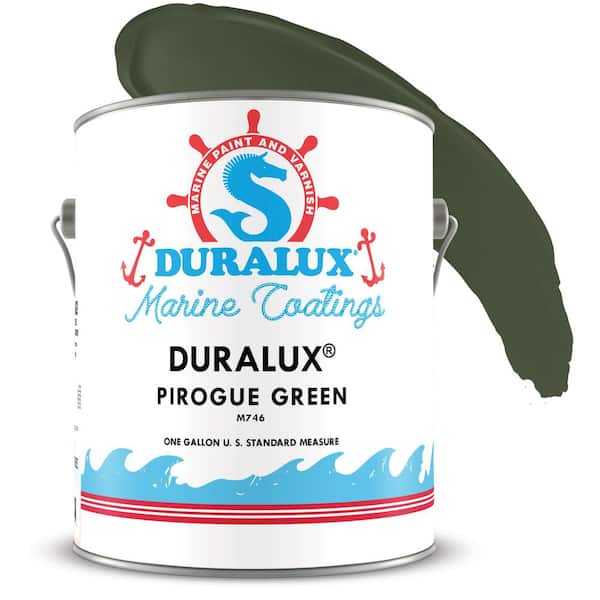 Duralux Marine Paint 1 gal. Camouflage Pirogue Green Marine Flat Enamel