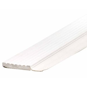 0.25 in. x 2.75 in. x 9 ft. V1046 White Dual Vinyl Garage Door Seal Top and Sides Weatherstrip