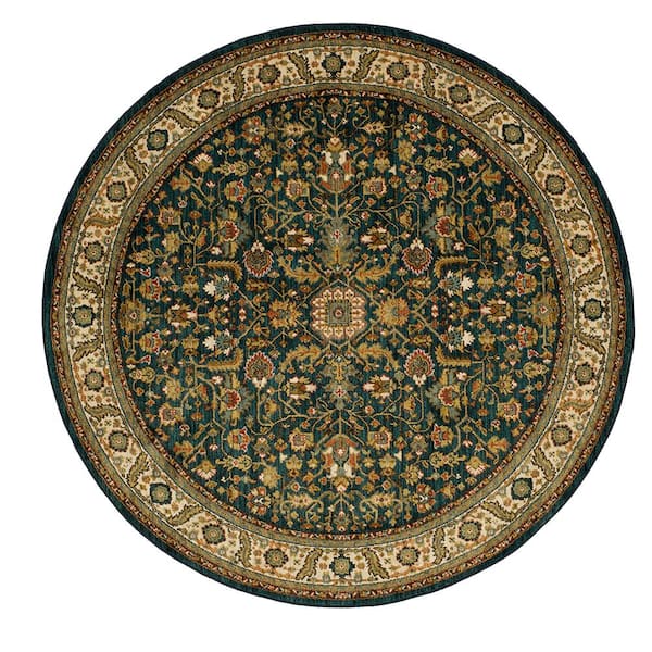 Home Decorators Collection Mariah Sapphire 8 ft. Round Indoor Area Rug