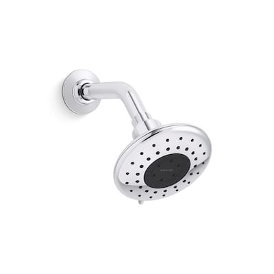Daisyfield 6-Spray Patterns with 1.75 GPM 4.94 in. Wall Mount Fixed Shower Head in Polished Chrome