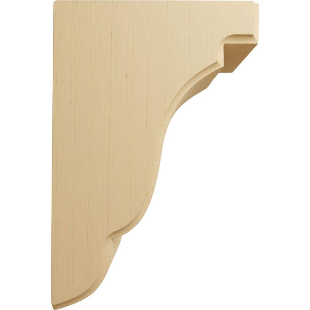 Alder Wood Bedford Corbel Bracket 3.5"W x 5"D x 7.5"H