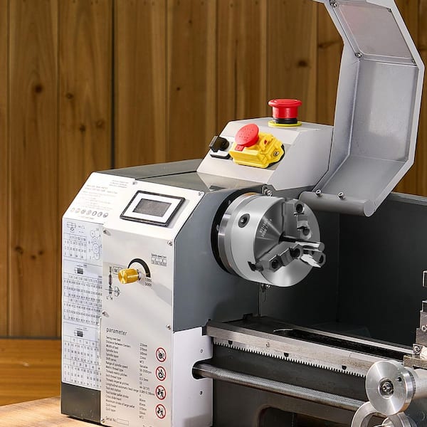 3-Jaw Lathe Chuck 6in. Self-Centering Chuck with 1 1/2 in.-8 Threaded Backing Plate T-wrench Screws for Wood Metal Lathe