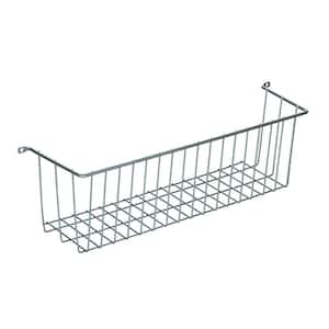 3.75 in. H x 14 in. W Chrome Alloy 1-Drawer Wide Mesh Wire Basket