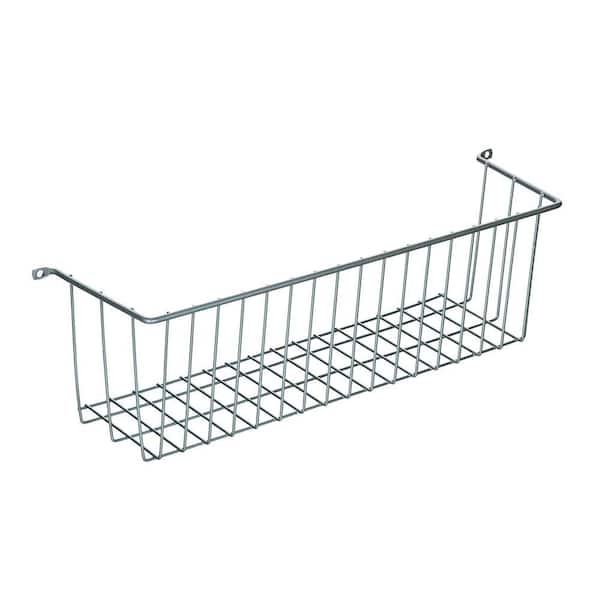 Sided Wall Mount Wire Basket, Home Depot Wall Mounted Wire Shelving