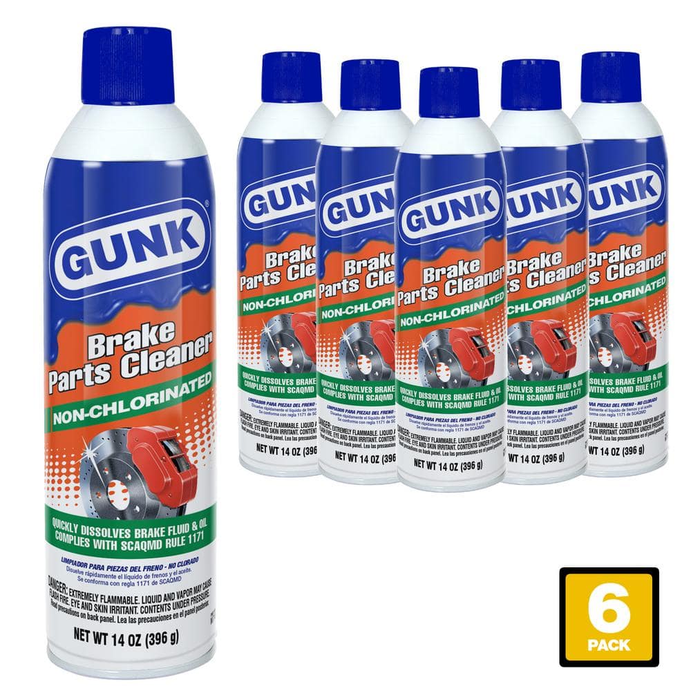 GUNK 14 oz. Non-Chlorinated Brake Cleaner Pack of 6