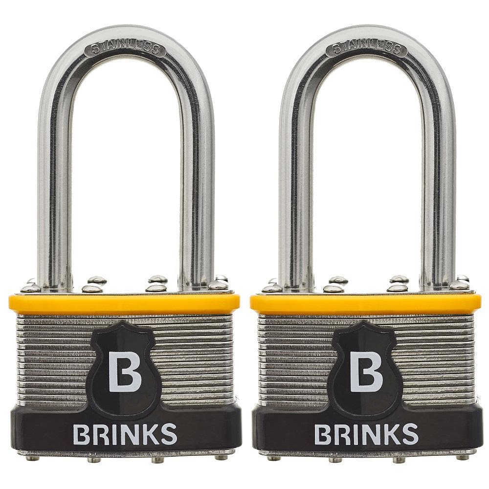 2 in. Stainless Steel Shackle (44 mm) Commercial Stainless Steel Laminated Padlock (2-Pack) price history on PriceWatchPro