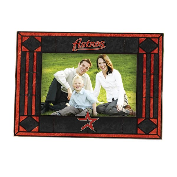 The Memory Company MLB -4 in X 6 in. Gloss Multi Color Horizontal Art Glass Picture Frame - Astros