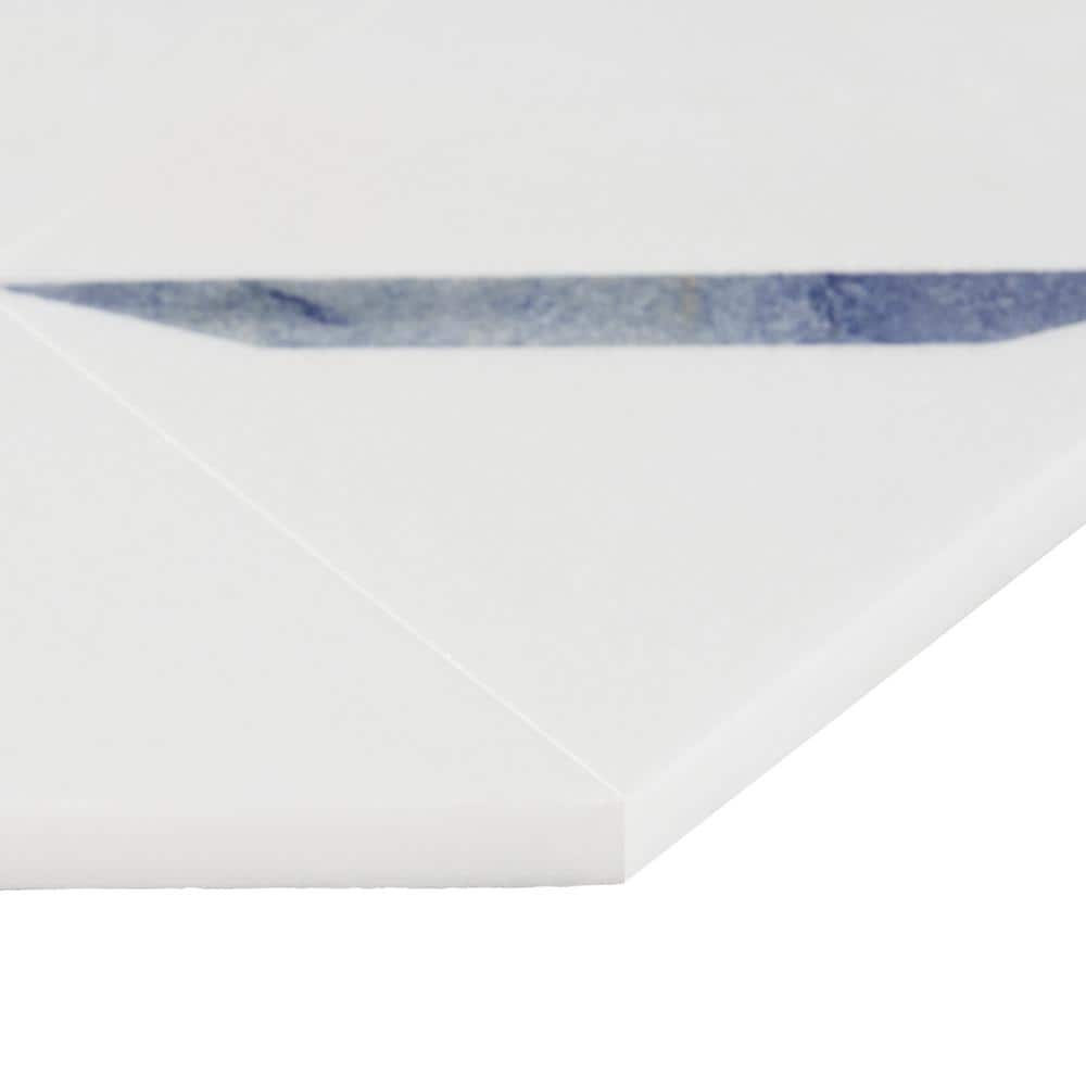 Santana Gray Polished Marble Mosaic Bathroom Tile