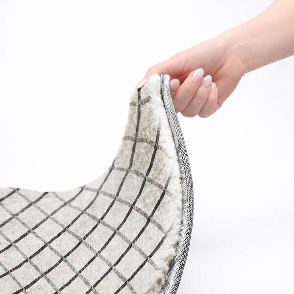 Dream Shag Premium Machine Washable Abstract ADS140 Gray 9 ft. x 12 ft. Area Rug