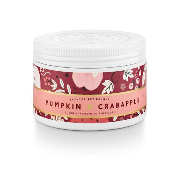 Unbranded - 4.1 fl. oz. Pumpkin Crabapple Small Tin Scented Candle (1-Pack)