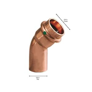 ProPress 3/4 in. Press x 3/4 in. FTG Copper 45-Degree Street Elbow (10-Pack)