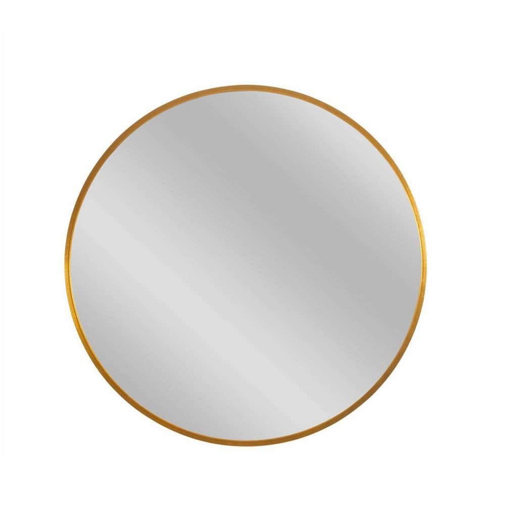 28 in. W x 28 in. H Round Aluminum Framed Wall Mount Modern Decorative