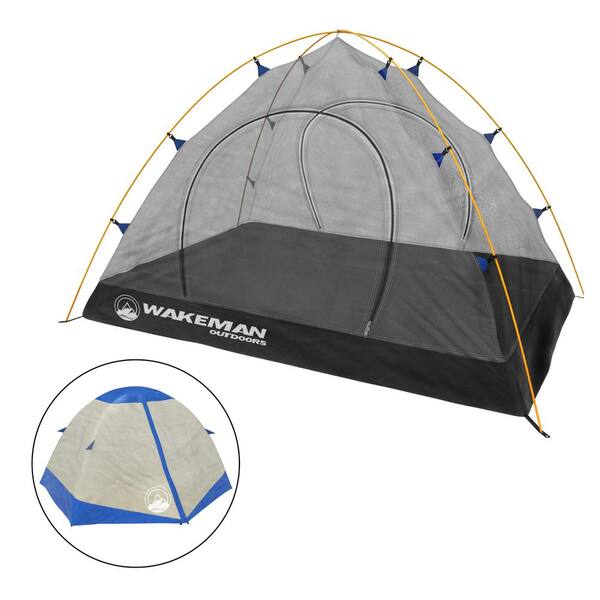 2 Person Ultralight Double Layer Camping Tent Backpacking Outdoor Mesh Shelter 