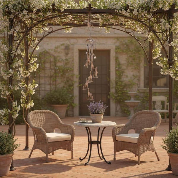 Whimsical Giraffe Outdoor Wind Chimes YNLIN346 - The Home Depot