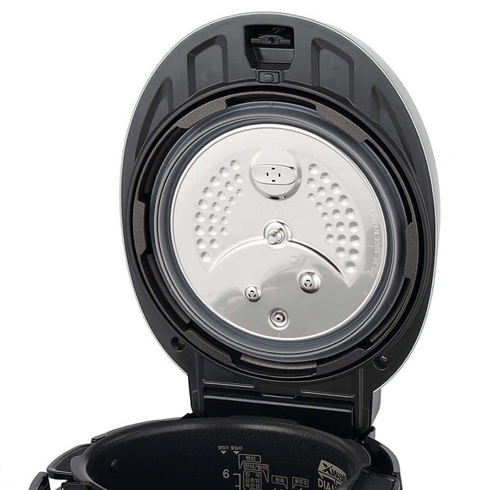 Cuckoo 6-Cup Black and Bronze Stainless Steel Electric Rice Cooker