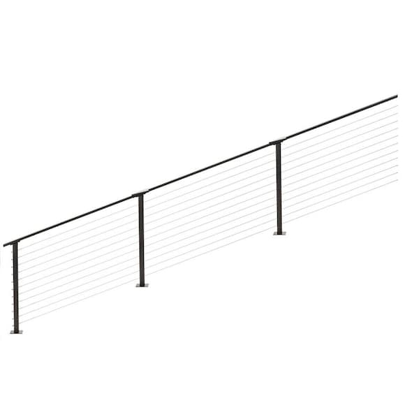 20 ft. Stair Cable Railing, Bronze