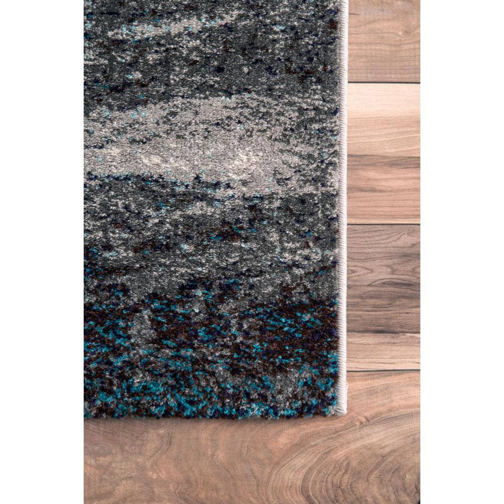 Noreen Gray Abstract Handmade Synthetic Area Rug