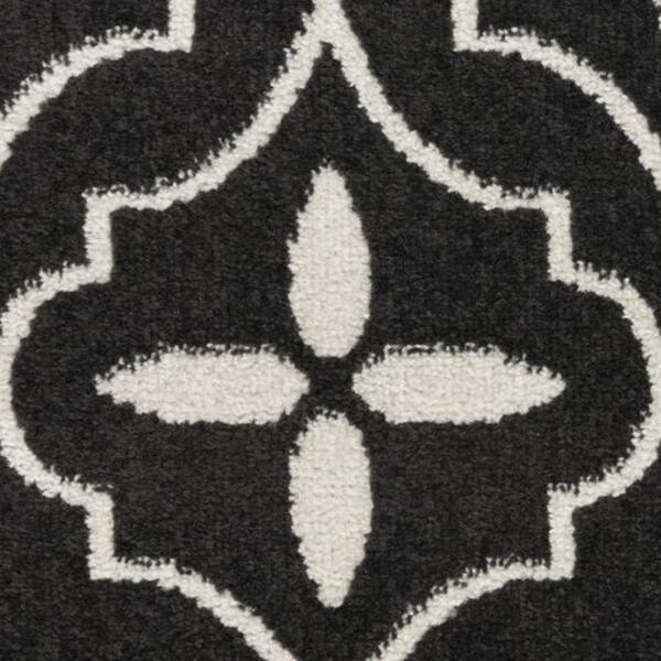 2 X 12 White Medallion Washable Area Rug Runner Rug