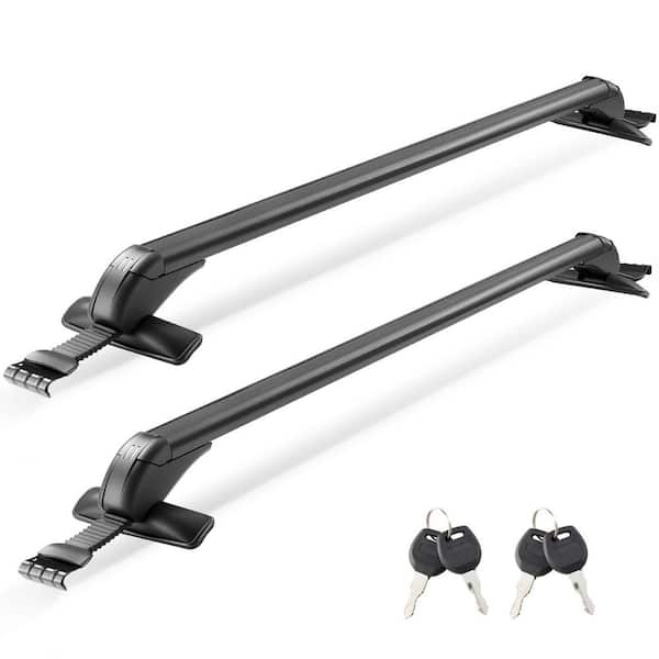 Roof Rack Cross Bars, Universal Fit for Naked Roofs Without Raised/Flush Rails, 165 lbs. Capacity Rack, Aluminum