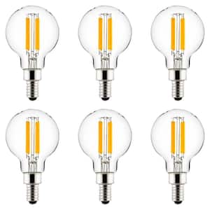 60-Watt Equivalent G16.5 Dimmable and UL Listed LED Light Bulb in Bright White (6-Pack)