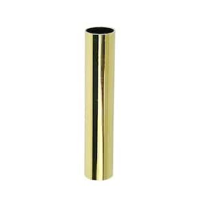 1/2 in. Nominal Copper Cover Tube in Polished Brass